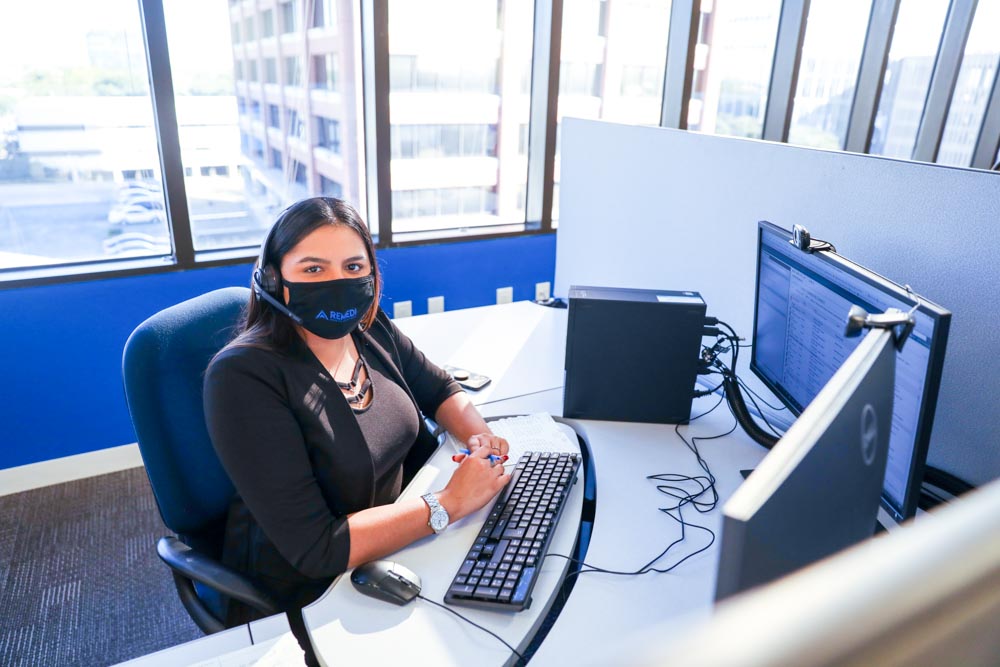 ReMedi at the elbow support answers call from doctor during virtual ehr go live